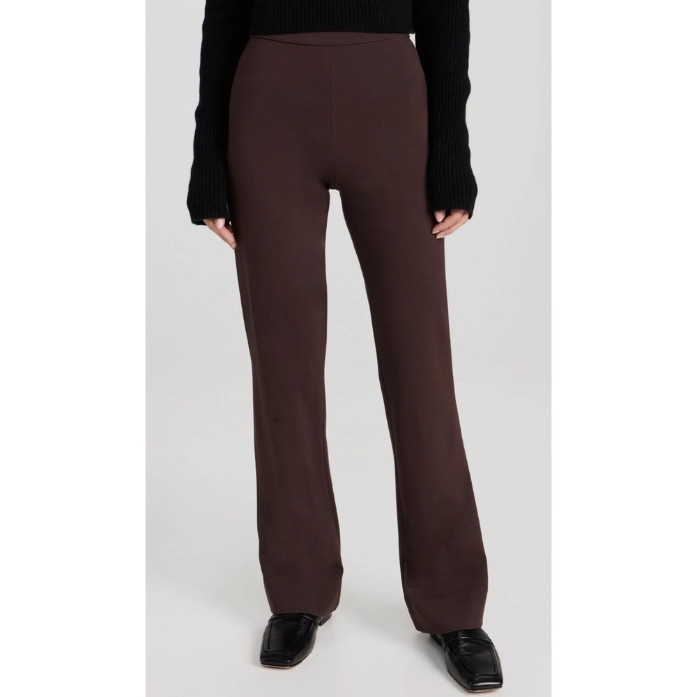 Rag & Bone Irina Ponte Knit Trouser Pants Brown Elastic Waist Pull On Womens S